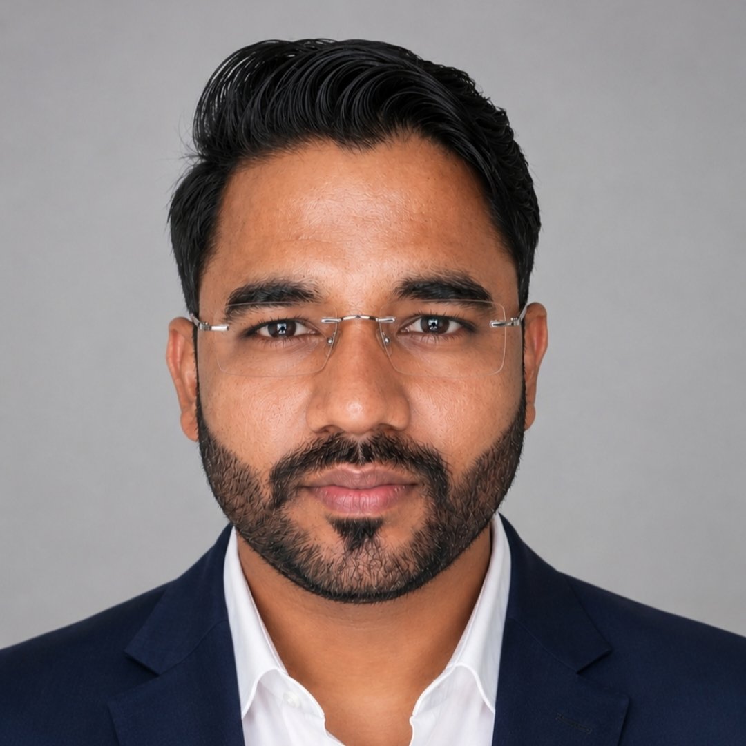 Medical practitioner profile portrait